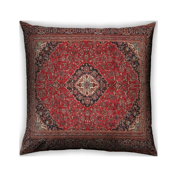 Ahgly Company Outdoor Square Traditional Throw Pillow, 18 inch by 18 inch