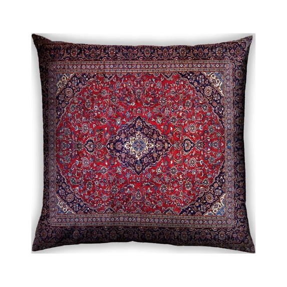 Ahgly Company Outdoor Square Traditional Throw Pillow, 18 inch by 18 inch