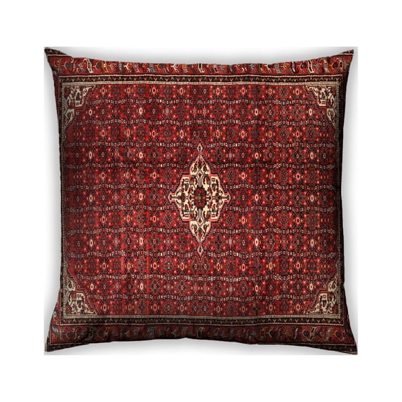 Ahgly Company Outdoor Square Traditional Throw Pillow, 18 inch by 18 inch