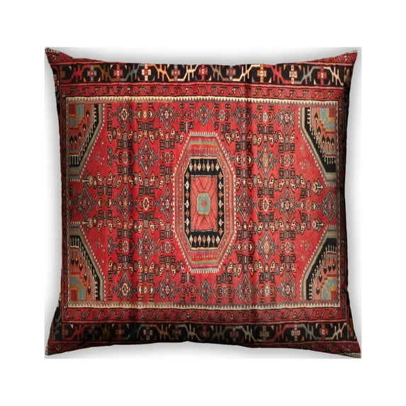 Ahgly Company Outdoor Square Traditional Throw Pillow, 18 inch by 18 inch