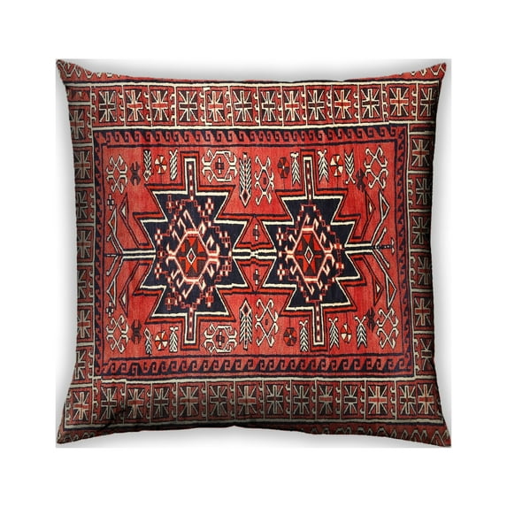 Ahgly Company Outdoor Square Traditional Throw Pillow, 18 inch by 18 inch