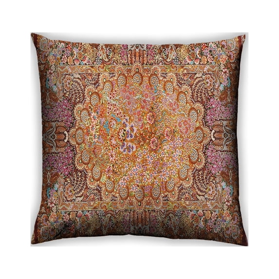 Ahgly Company Outdoor Square Traditional Throw Pillow, 18 inch by 18 inch