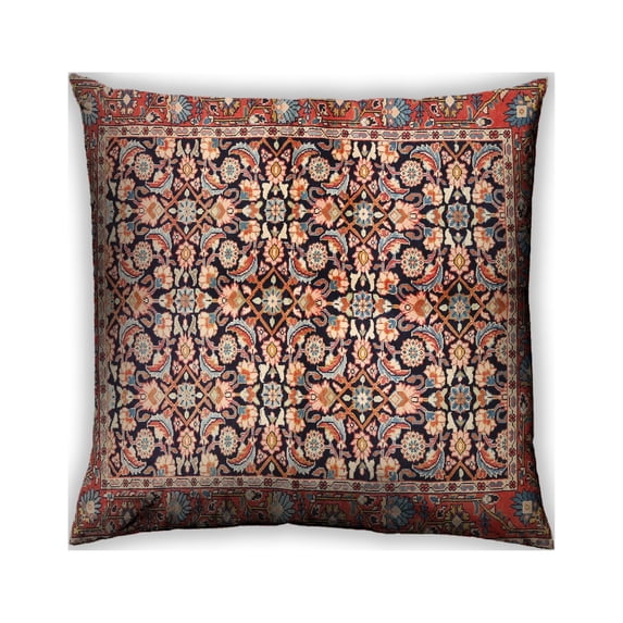 Ahgly Company Outdoor Square Traditional Throw Pillow, 18 inch by 18 inch