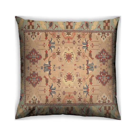 Ahgly Company Outdoor Square Traditional Throw Pillow, 18 inch by 18 inch