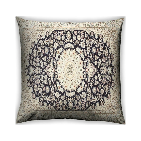 Ahgly Company Outdoor Square Traditional Throw Pillow, 18 inch by 18 inch