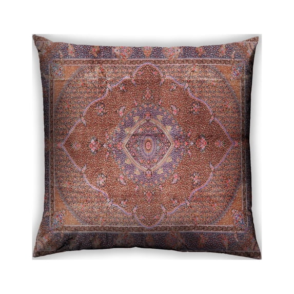 Ahgly Company Outdoor Square Traditional Throw Pillow, 18 inch by 18 inch