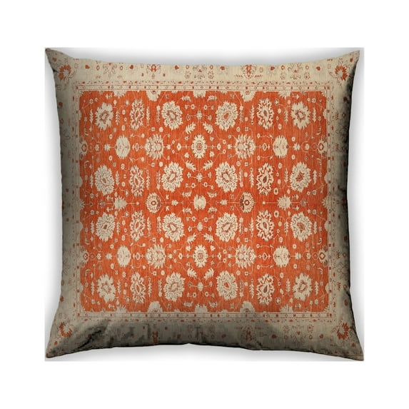 Ahgly Company Outdoor Square Traditional Throw Pillow, 18 inch by 18 inch