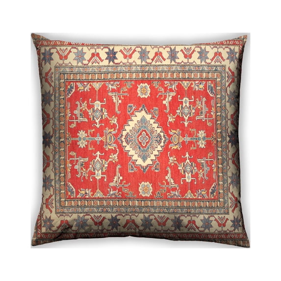 Ahgly Company Outdoor Square Traditional Throw Pillow, 18 inch by 18 inch