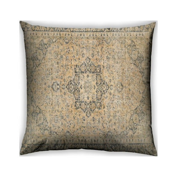 Ahgly Company Outdoor Square Traditional Throw Pillow, 18 inch by 18 inch