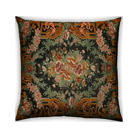 Ahgly Company Outdoor Square Traditional Throw Pillow, 18 inch by 18 inch