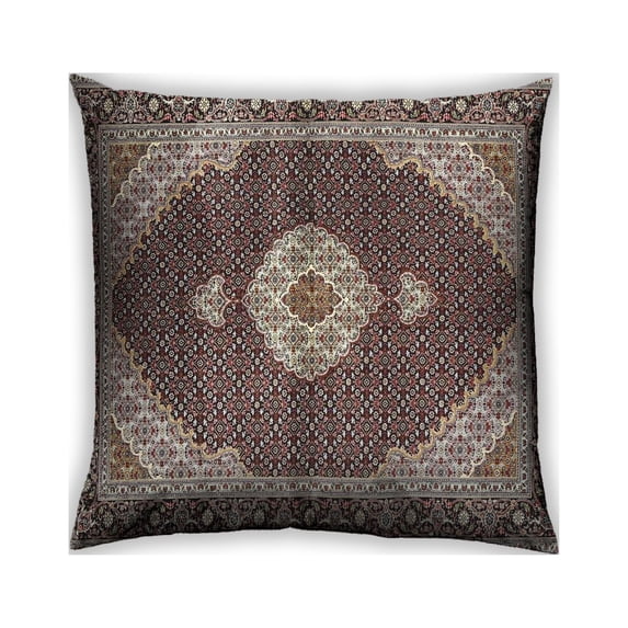 Ahgly Company Outdoor Square Traditional Throw Pillow, 18 inch by 18 inch