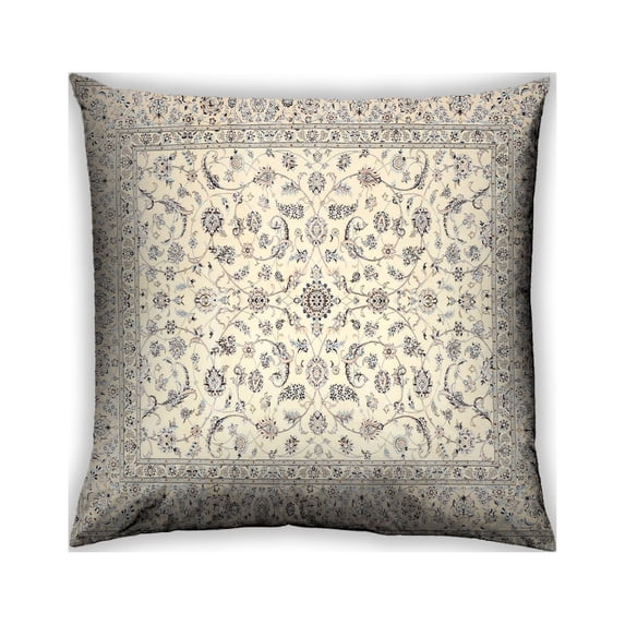 Ahgly Company Outdoor Square Traditional Throw Pillow, 18 inch by 18 inch