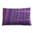 thumbnail image 1 of Ahgly Company Patterned Outdoor Rectangular Heliotrope Purple Lumbar Throw Pillow, 13 inch by 19 inch, 1 of 5