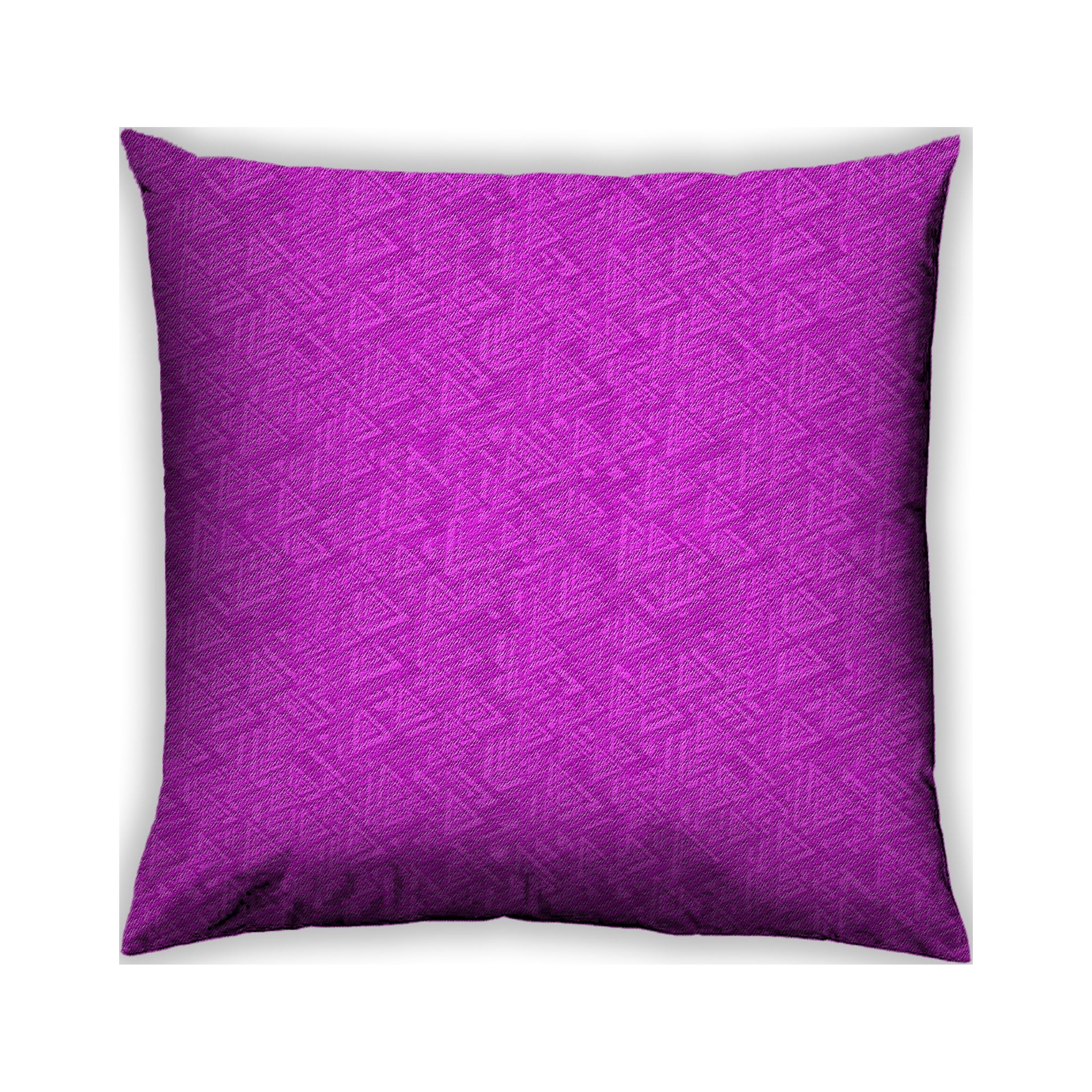 Ahgly Company Patterned Outdoor Square Fuchsia Magenta Purple Throw Pillow 18 inch by 18 inch