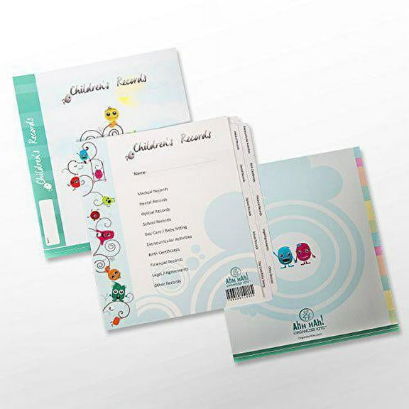 Ahh Hah! Organizer Kit for Children Records: for use in a three-ring binder. (Binder NOT included)