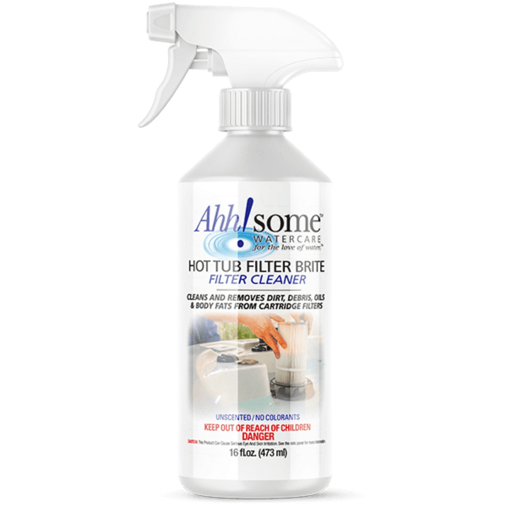 Ahh-Some Hot Tub Filter Brite Filter Cleaner