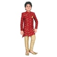 thumbnail image 1 of Ahhaaaa Ethnic Printed Embroidery Sherwani and Pyjama for Boys, 1 of 11