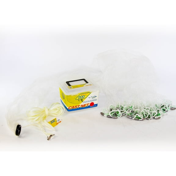 Ahi CN-208 Clear Mono 200 Series 8' Cast Net 3/8" Mesh