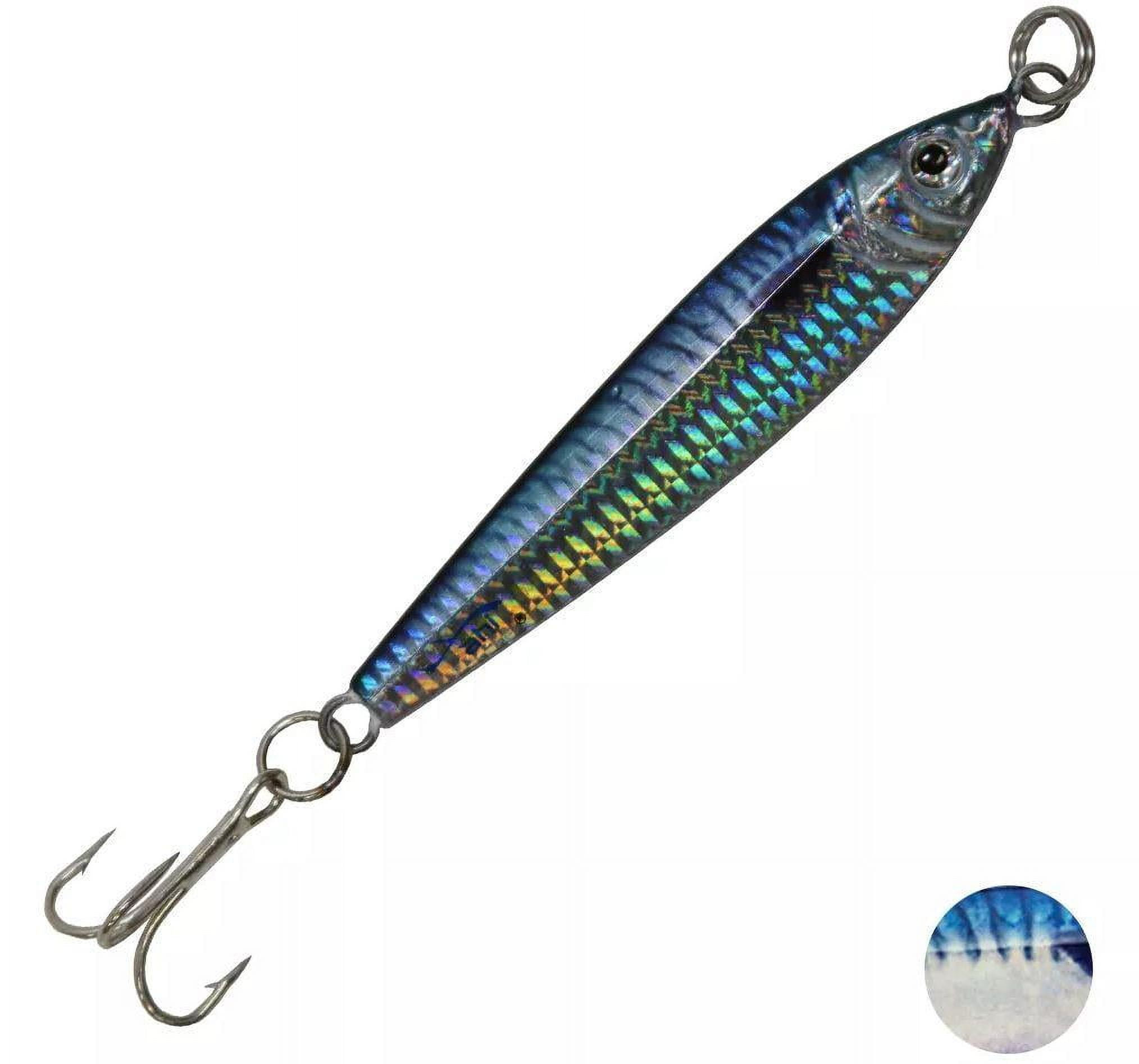 Promar Live Deception 1 oz Flash Jig Fishing Lure, Blue Mackerel