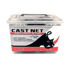 Ahi USA 20 Series Red Horn Cast Net 3', 3/8" Mesh