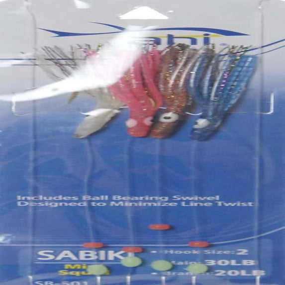 Ahi USA Mini Squid Bait Catching Sabiki Rig - SB-501