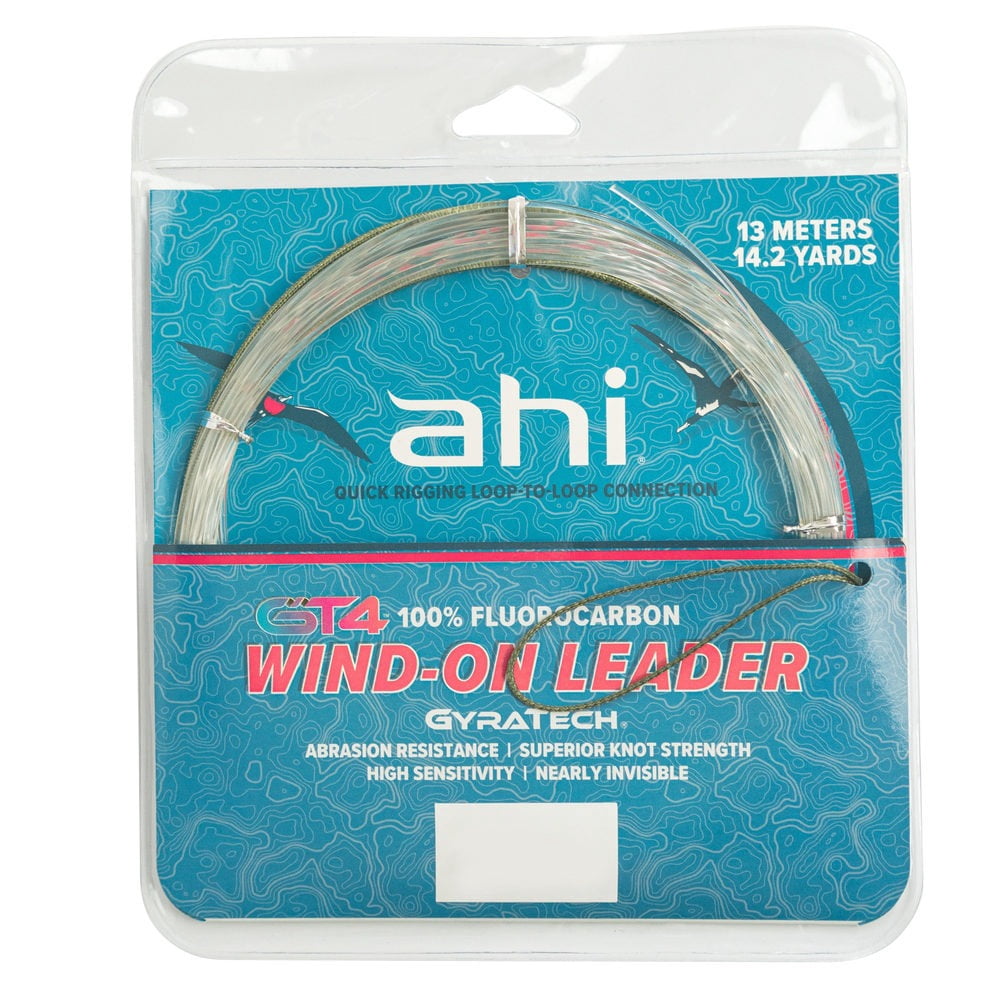 Ahi WIND-ON Fluorocarbon Leader 80LB - 14.2yards 13meters