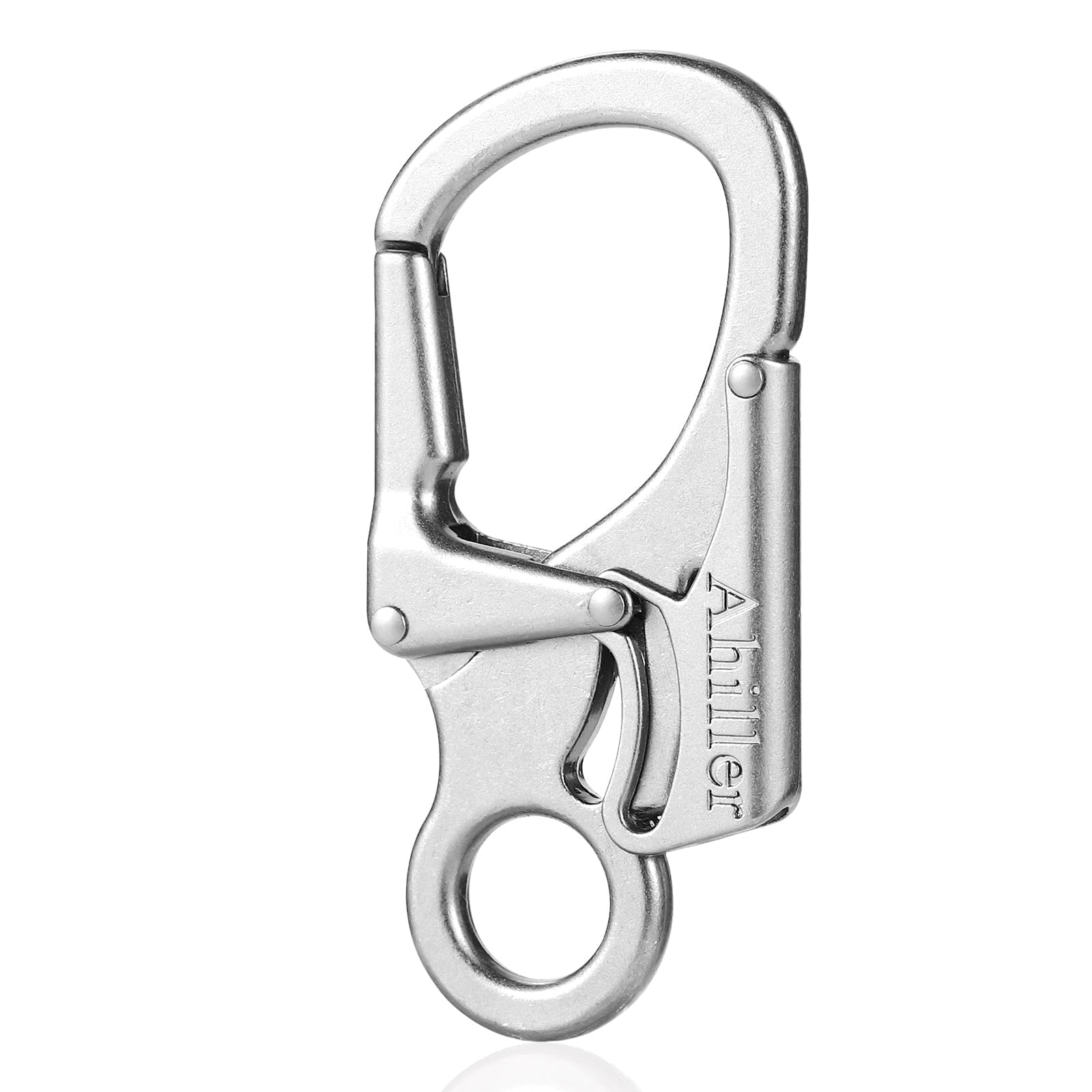 Keychain With Lock Feature Ahiller Classic style keychain - double lock carabiner design ...