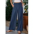 thumbnail image 1 of Ahlaray Chic Blue Frilled Jeans - High Waist, Effortless Style!, 1 of 8