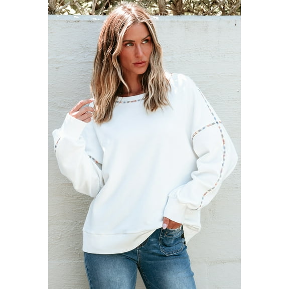 Ahlaray Chic Rainbow Trim Pullover Hoodie - Soft & Stylish, Sizes US 4-22!