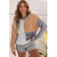 thumbnail image 1 of Ahlaray Elevate Your Style with Our Trendy Brown Colorblock Sweater!, 1 of 8