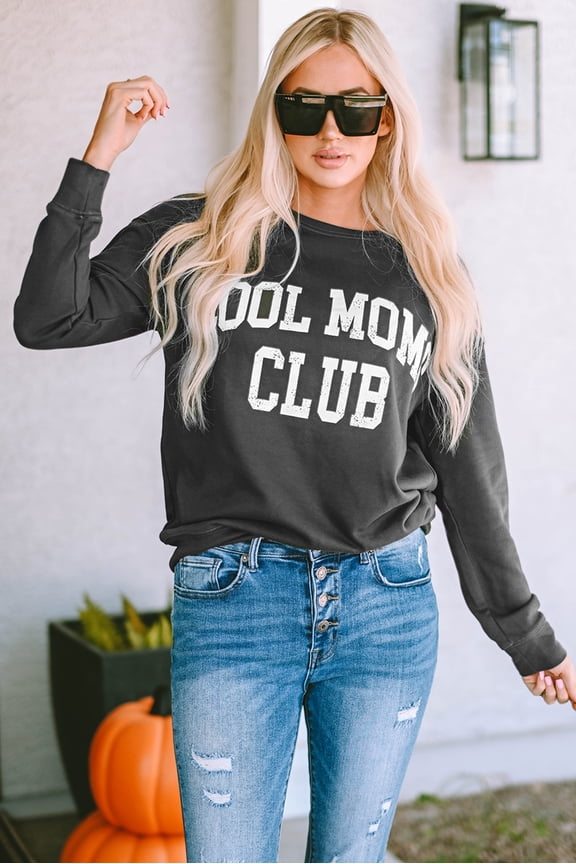 Embrace Comfort with COOL MOMS CLUB Logo Sweatshirt - Your Style Statement!