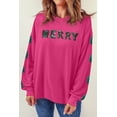 thumbnail image 1 of Ahlaray Shine in Pink: Merry Christmas Tree Sequin Sweatshirt - Instant Style!, 1 of 8