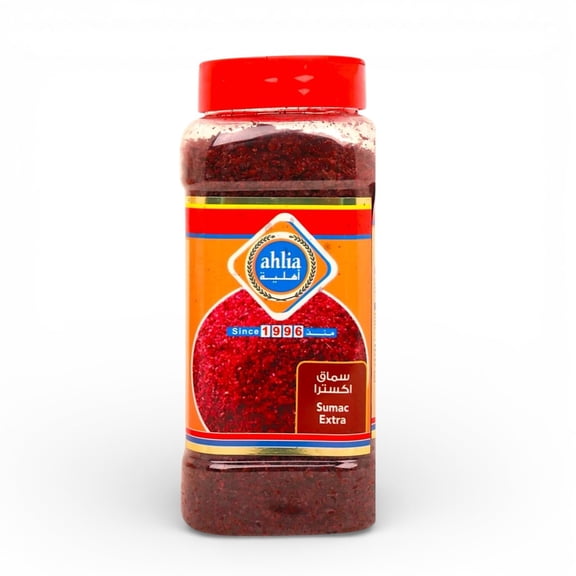 Ahlia Ground Sumac Spice 7.7 oz Pure Authentic Middle Eastern Sumac Red & Tangy Seasoning 7.7 oz