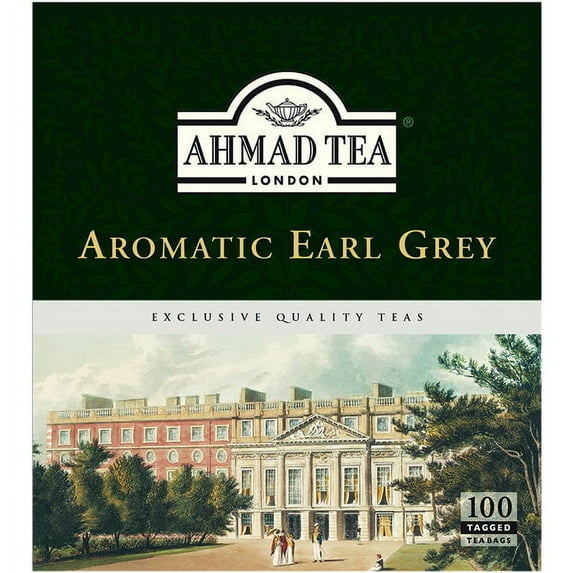 Ahmad Aromatic Earl Grey 100 tagged tea bags - EACH