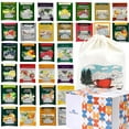 thumbnail image 1 of Ahmad Tea Bags Sampler Assortment in Cotton Pouch Bag (30 Count) 30 Different Flavors Gifts for Mom Dad Family Couples Wife Girlfriend Boyfriend Women Men College Students, 1 of 8
