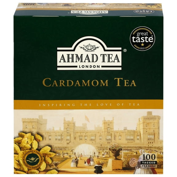 Ahmad Tea - Cardamom, (100 Tagged Tea Bags)
