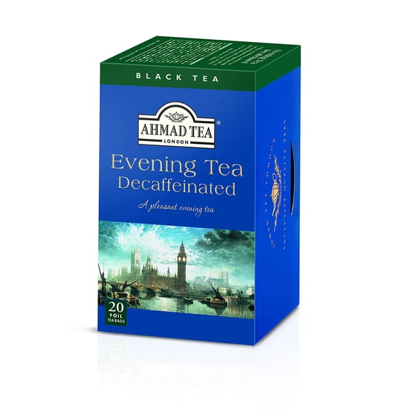 Ahmad Tea Decaffeinated Evening Tea, 20-Count Boxes (Pack of 6)