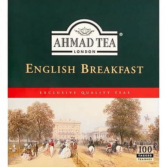 Ahmad Tea - English Breakfast, 100 Count Teabags Tagged.