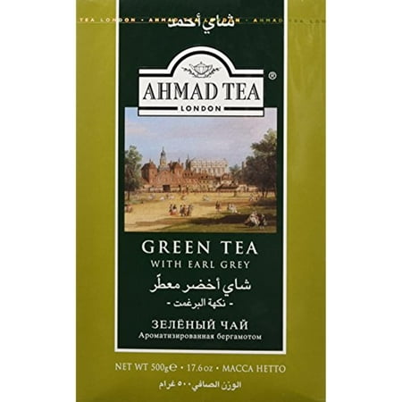 Ahmad Tea Green Tea, Earl Grey Loose Tea, 500 Gram
