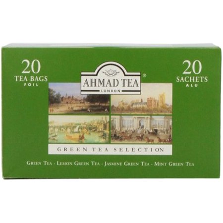 Ahmad Tea Green Tea Selection, 20-Count (Pack Of 6)