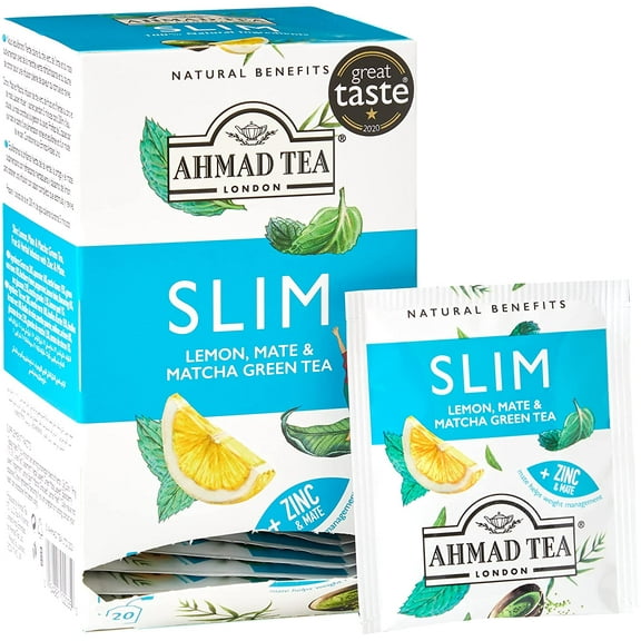 Ahmad Tea, Natural Benefits, Slim, 20 Count (Pack of 6)