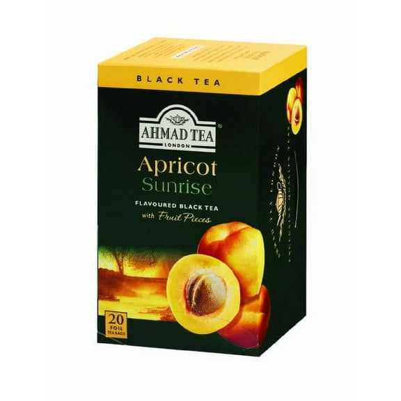 Ahmad Tea apricot sunrise Black Tea, 20 ea