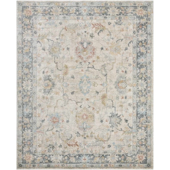 BoutiqueRugs Ahmaud Traditional Area Rug - Beige, Light Gray, Gray - 5'3" x 7'