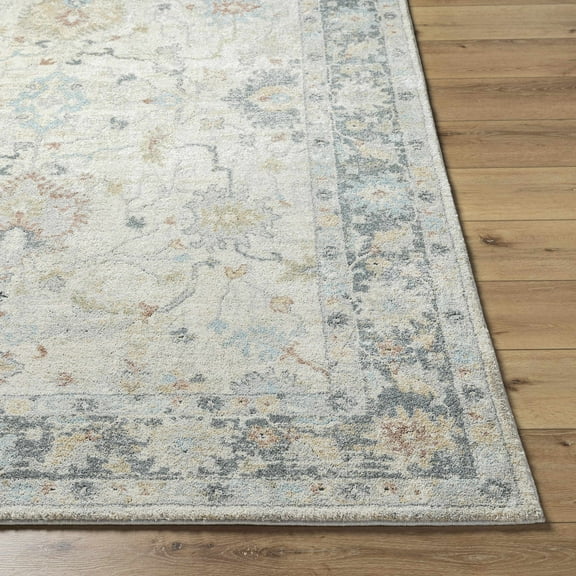 Ahmaud Traditional Area Rug - Beige, Light Gray, Gray - 7'10" x 10'