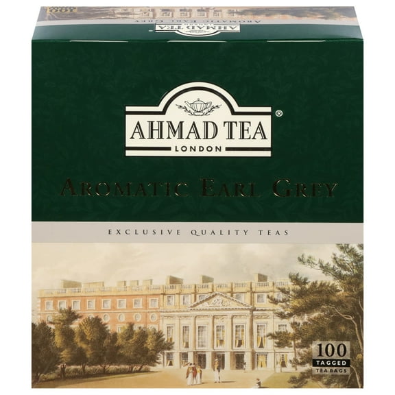 Ahmed Tea Aromatic Earl Grey Tea Bags, 100 count