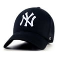 thumbnail image 1 of New York City Baseball Cap Hat for Men and Women, Adjustable Pure Cotton, Buckle Up, One Size Fitted All, Black & White Embroidery NY City Hat Cap, 1 of 5