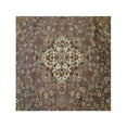thumbnail image 1 of Ahmedani Linen Medallion Floral Rectangle Area Rug Home Decor Hand Knotted Adult Indoor Any Room Wool Silk Carpet (9 x 6)', 1 of 9