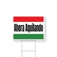thumbnail image 1 of Ahora Aquilando Yard Sign 12 Inch x 16 Inch Double Sided Weatherproof Heavy-Duty Plastic with Stake | Spanish Rental Sign, Leasing Promotions, Business Ready | Made in USA, 1 of 7