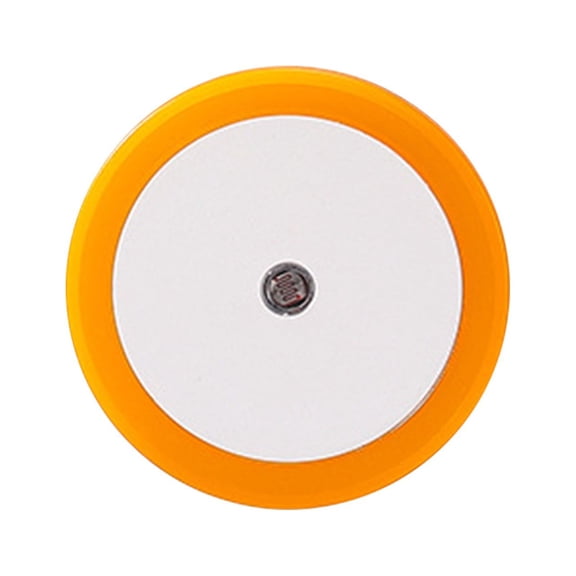 Ahorra en Luz de noche regulable que se conecta a la pared con sensor de luz luz de noche LED de encendido y apagado automático para baño de bebé escalera pasillo blanco cálido redondo