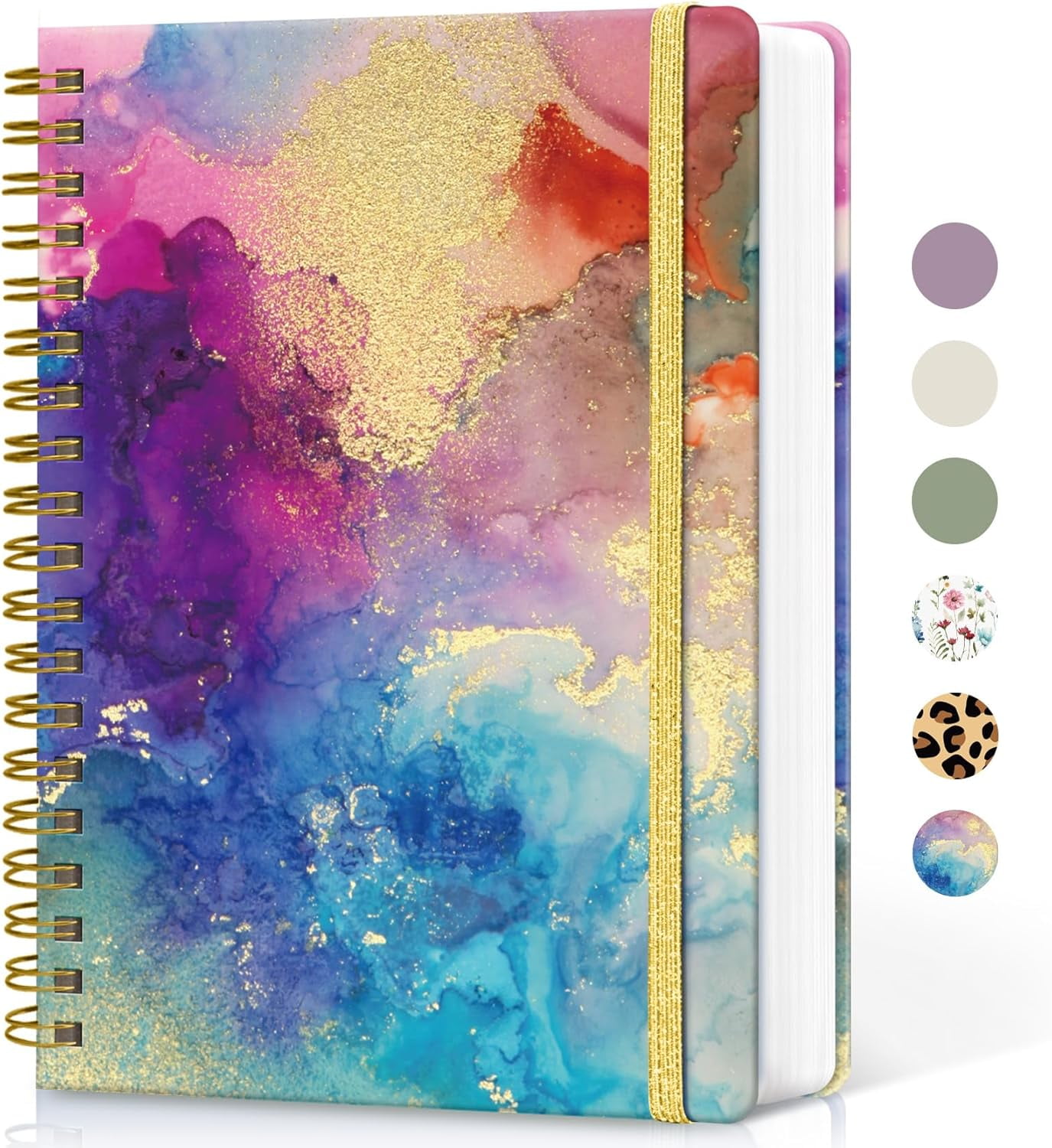 Ahot Notebook Journal for Work, 300 Pages Thick B5 (7.1"x10") College Ruled Journal for Women & Writing, Hardcover Notebook for Note Taking, Perfect for Office Home School, Color Splash